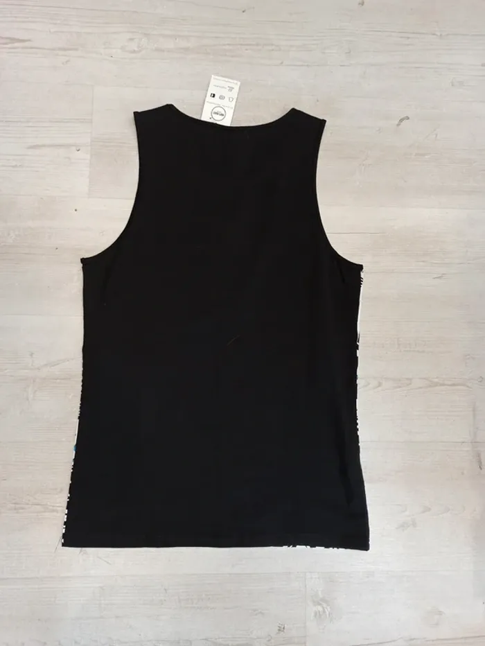 Débardeur homme noir et blanc XL - photo numéro 2