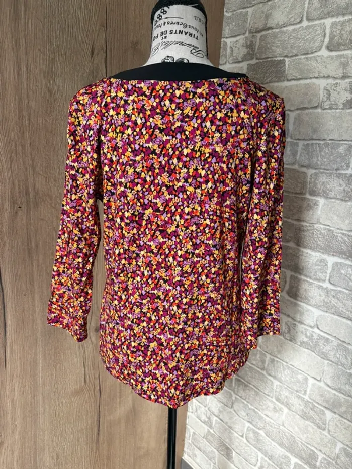 Blouse fleurie fluide taille 2 (38/40) - photo numéro 3