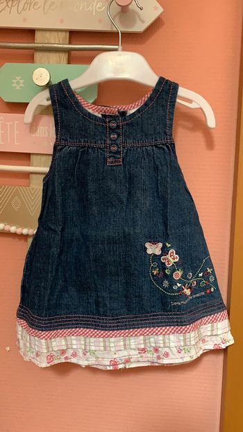 Robe en jeans baby club 6 mois