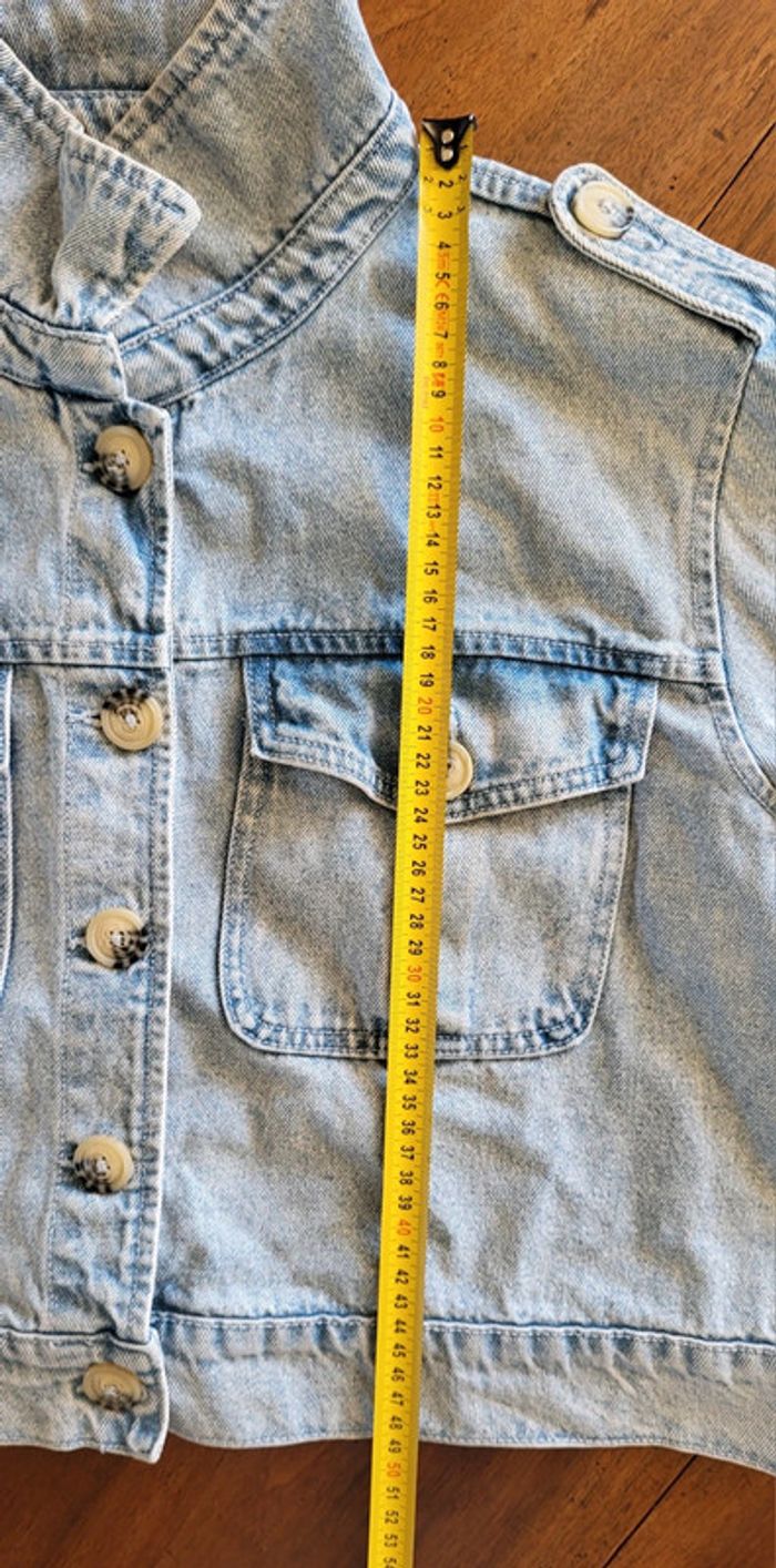 Veste en jean oversize bleue claire Denim Co Taille 44 46 - photo numéro 15