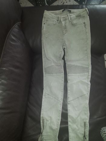 Jean femme gris clair