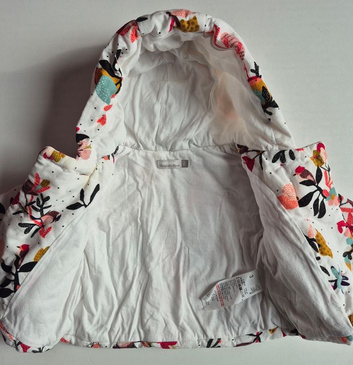 Veste / manteau Catimini 3 mois – imprimé floral – excellent état - photo numéro 4