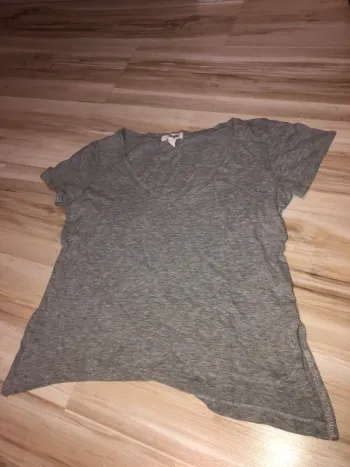 T-shirt Jennyfer col rond (gris), XS / 34 / 6