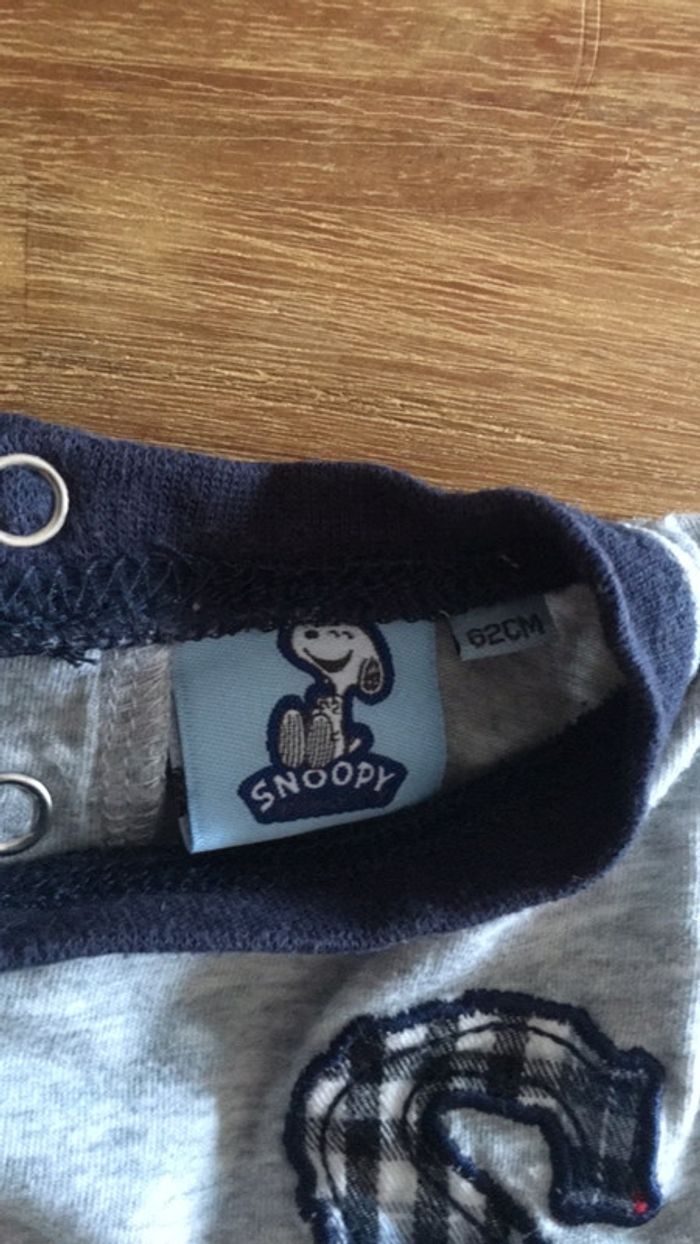 Tee shirt 62cm snoopy - photo numéro 3