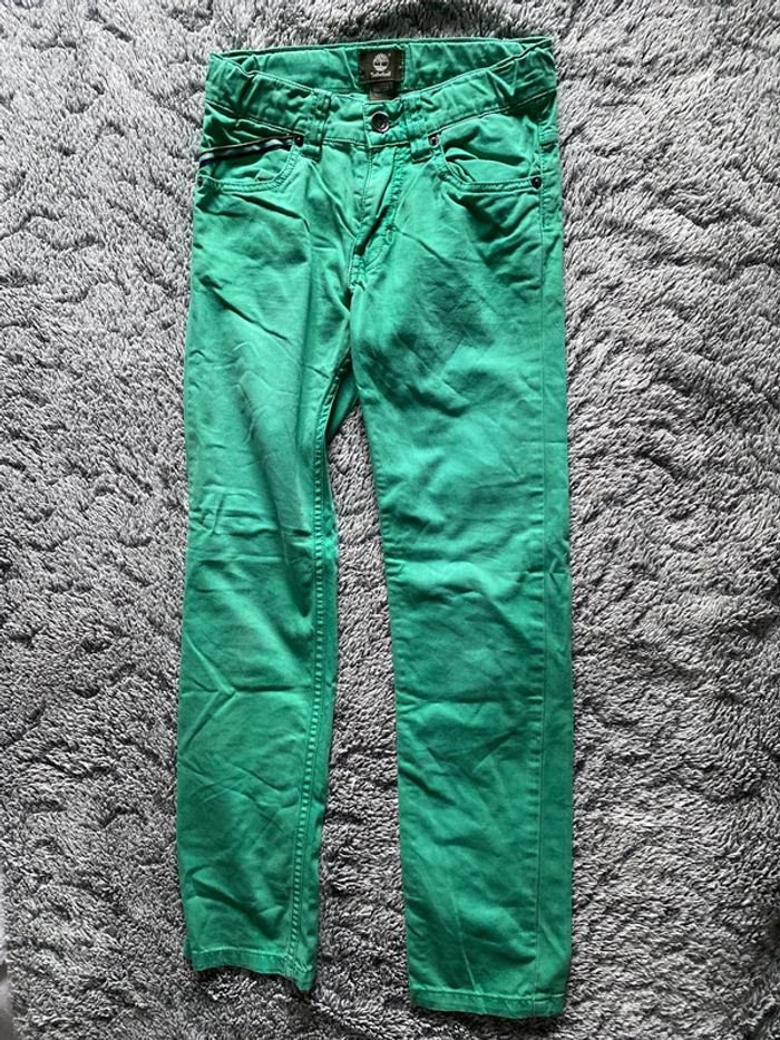Jeans vert slim fit Timberland - 10 ans