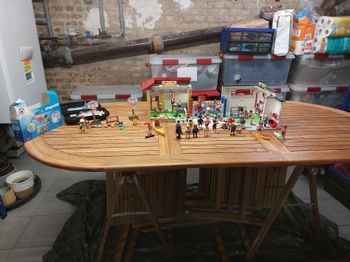 Lot playmobil  gymnase boutique et salle de sport 