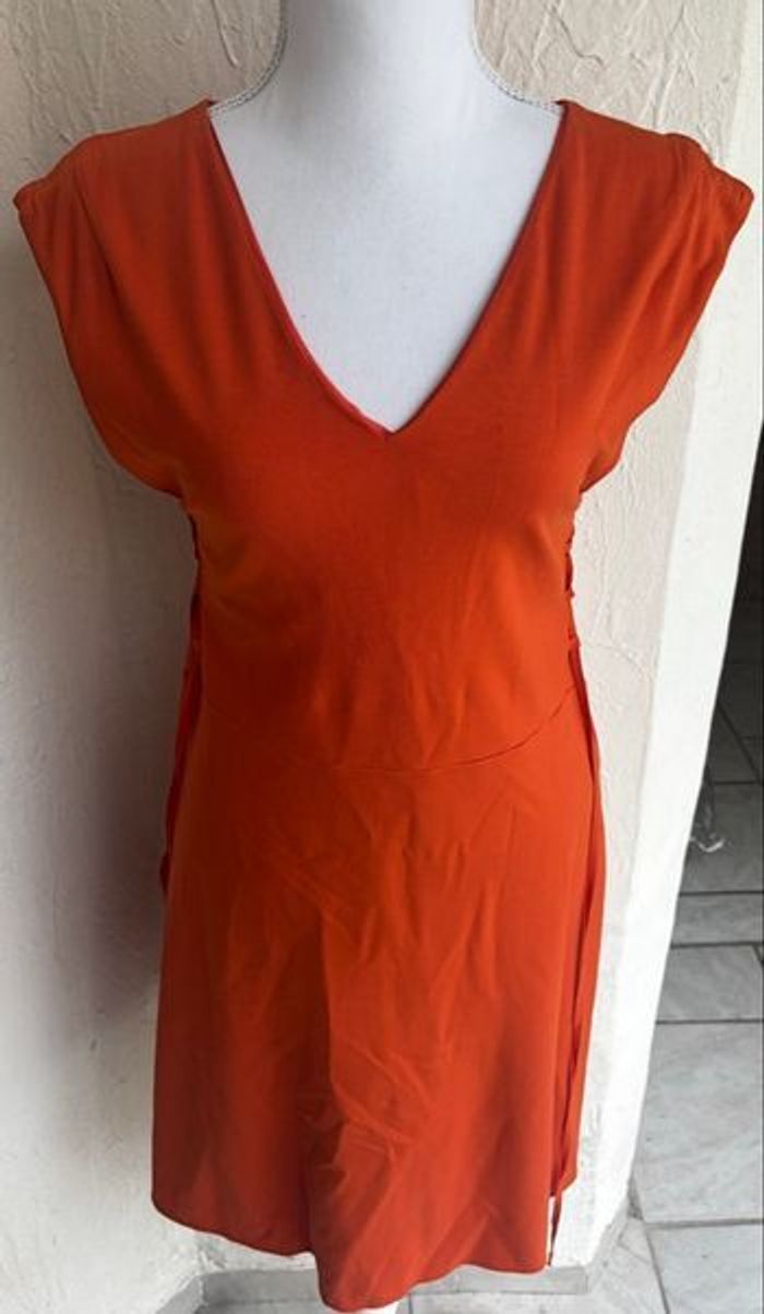 Robe Ashley Brooke orange – Taille 40 - photo numéro 1