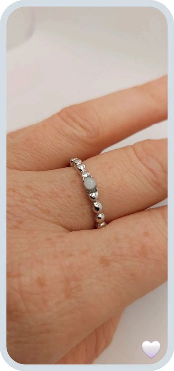 Splendide bague argentée