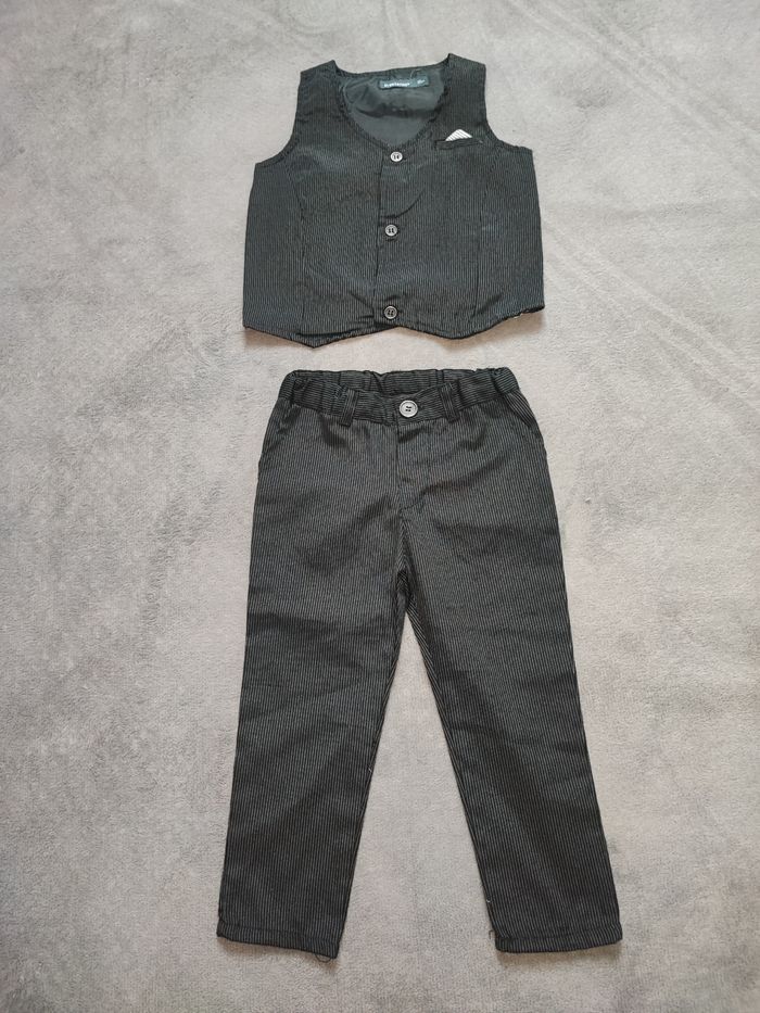 Ensemble de costumes  : pantalon à pince + gilet de costume 36 mois(92 cm)