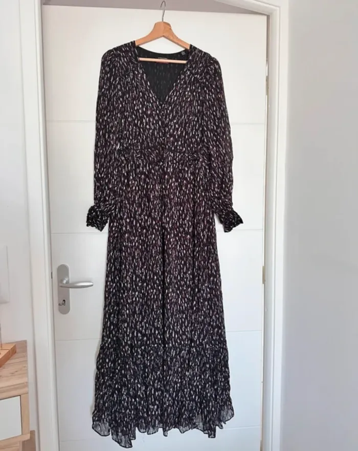 Robe longue Scotch & Soda noire fluide - T34 / XS
