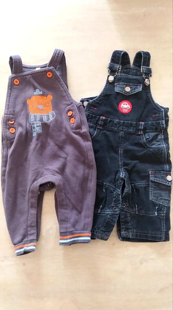 Lot salopette 6 mois