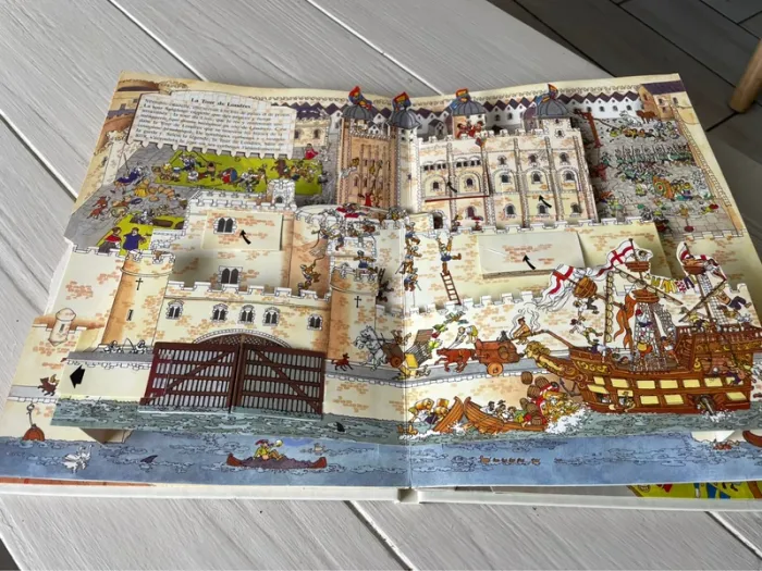 Rare Livre à Système Vintage Cinq Merveilles du Monde (1989) - photo numéro 5