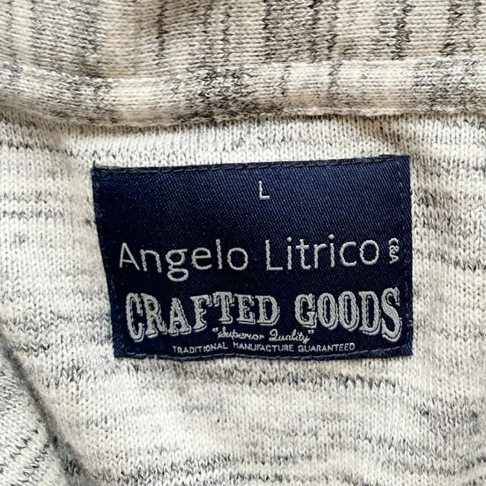 Angelo Litrico Athl Crew Cardigan Pull Gris Homme Exclusive Vintage Collection Crafted Goods (Taille L) - photo numéro 8