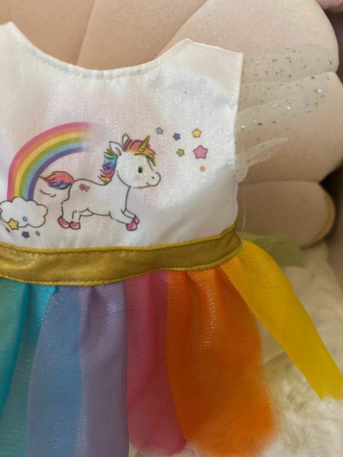 Vêtements poupée 36 cm/ robe avec chaussures licornes - photo numéro 6