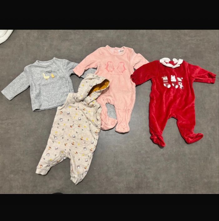 Lot de pyjamas bébé fille 3 mois - photo numéro 2