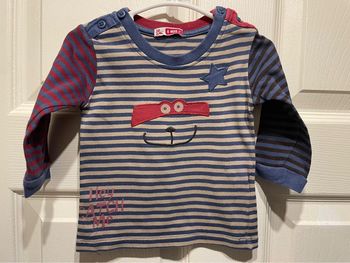 T-shirt ML Dpam 6 mois garçon