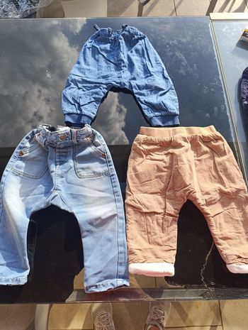 Lots de 3 pantalons 12 mois