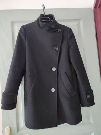 Manteau caban mi long élégant Casual Wool blend