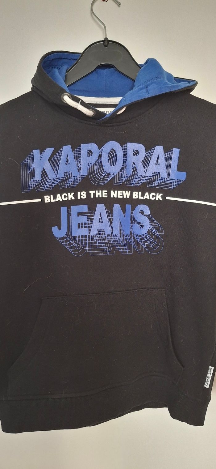 🆕 Sweat Kaporal Jeans Black is the New Black (Taille 10 ans) - photo numéro 2