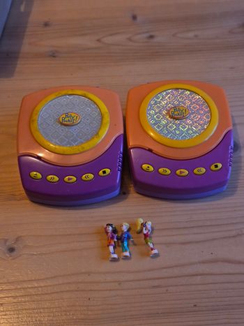 Lecteur CD Polly pocket Bluebird vintage 1998 avec les 3 personnages d’origine