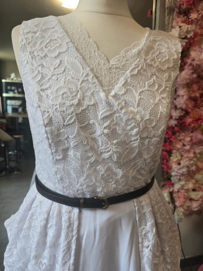Robe retro vintage annes 50/60 élégant taille M+ ceinture - photo numéro 4