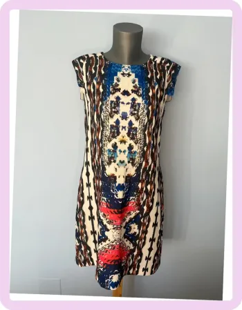 Robe Courte à Motifs See U Soon – Taille 2 (40) 👗