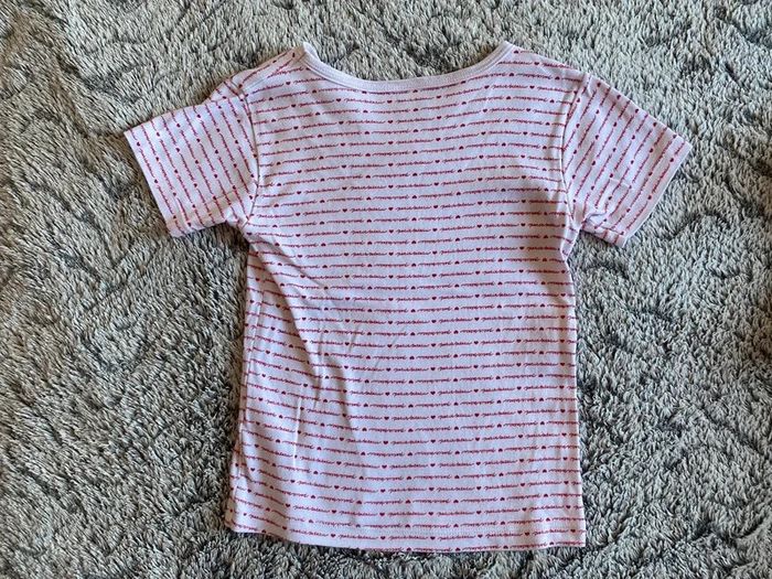 Teeshirt blanc avec coeur Petit Bateau - 6 ans - photo numéro 4