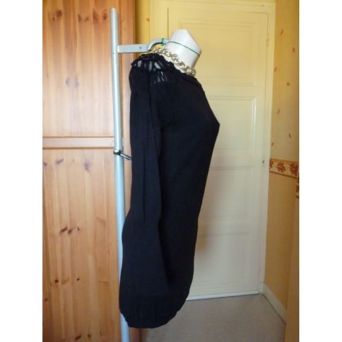 DEBY DEBO – Pull Tunique Maille Noire T.42 - photo numéro 4