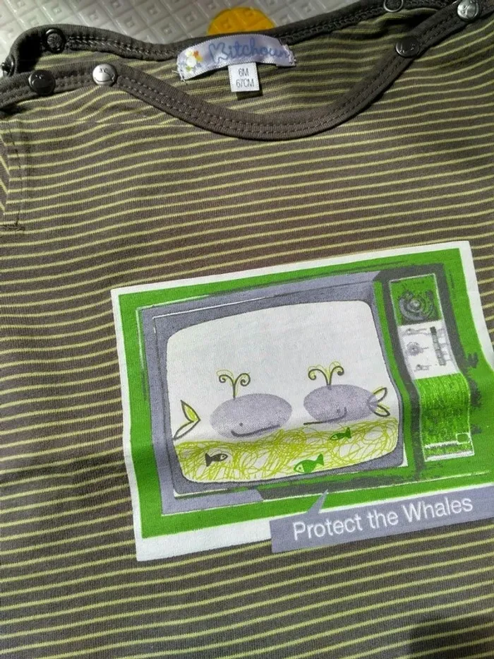 Lot de 2 tee-shirts Kiabi 6 mois - photo numéro 3