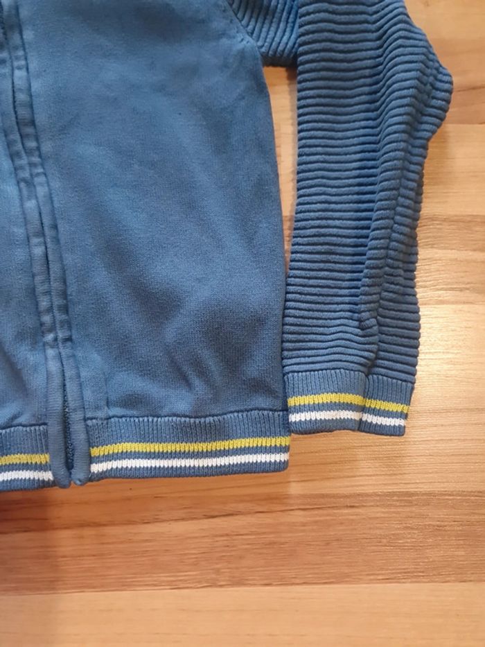 pull brode 100% coton 8 ans sergent major bleu - photo numéro 2