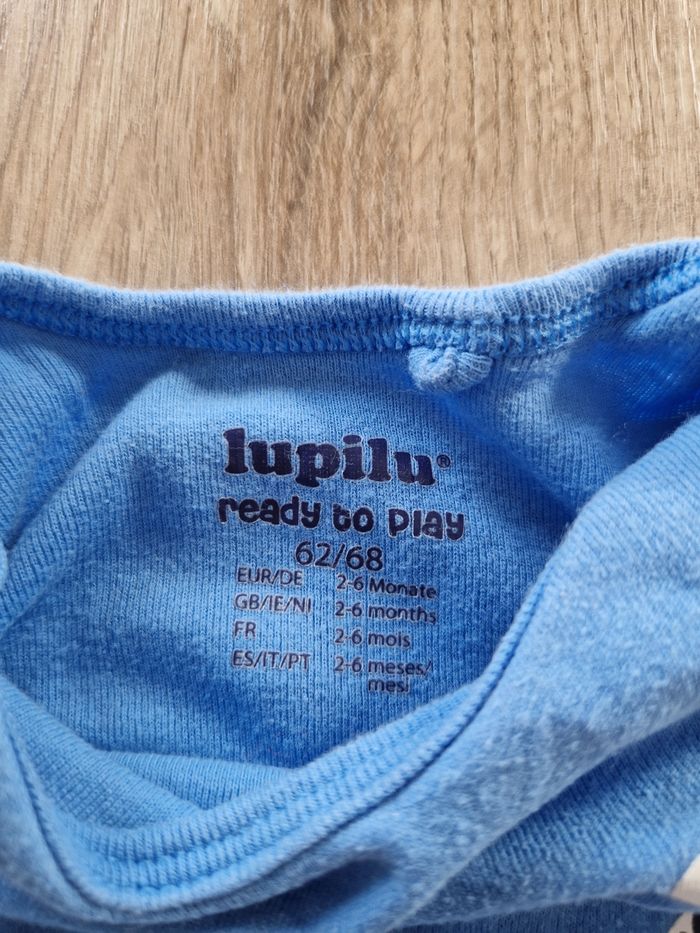 Body Bébé Bleu Manches Longues Lupilu (2-6 Mois / 62-68 cm) - photo numéro 3