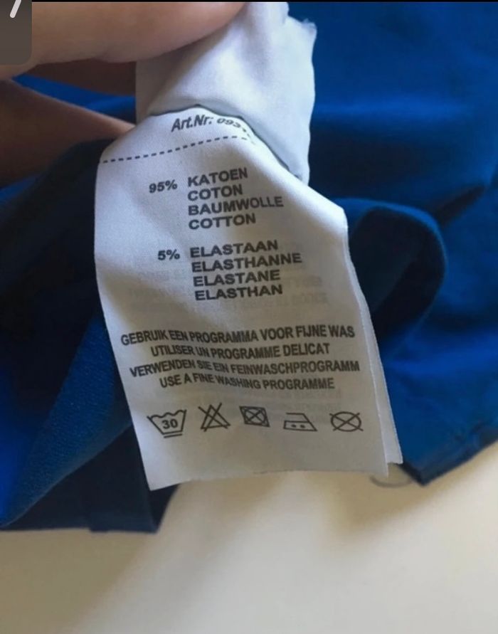 T-shirt / Sous-pull manches longues TRÈS BON ÉTAT garçon taille 7 ans couleur bleu - photo numéro 8
