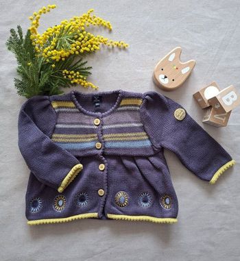 Gilet marin vintage pur coton Terre de Marins - 6 mois