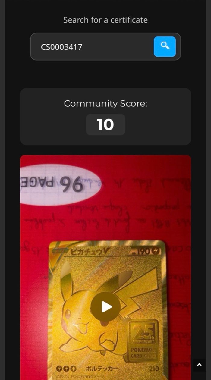 Carte Pokémon Pikachu 001/015 Pré grade 10 Golden Box Japonaise Rare En Promotion - photo numéro 3