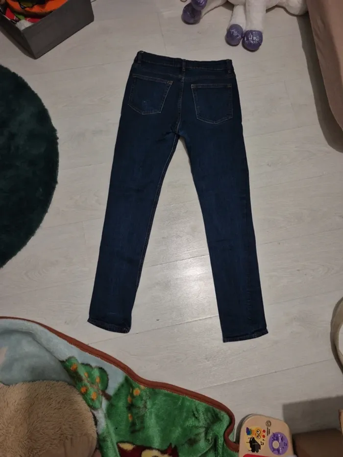 Jeans skinny stretch bleu - photo numéro 4