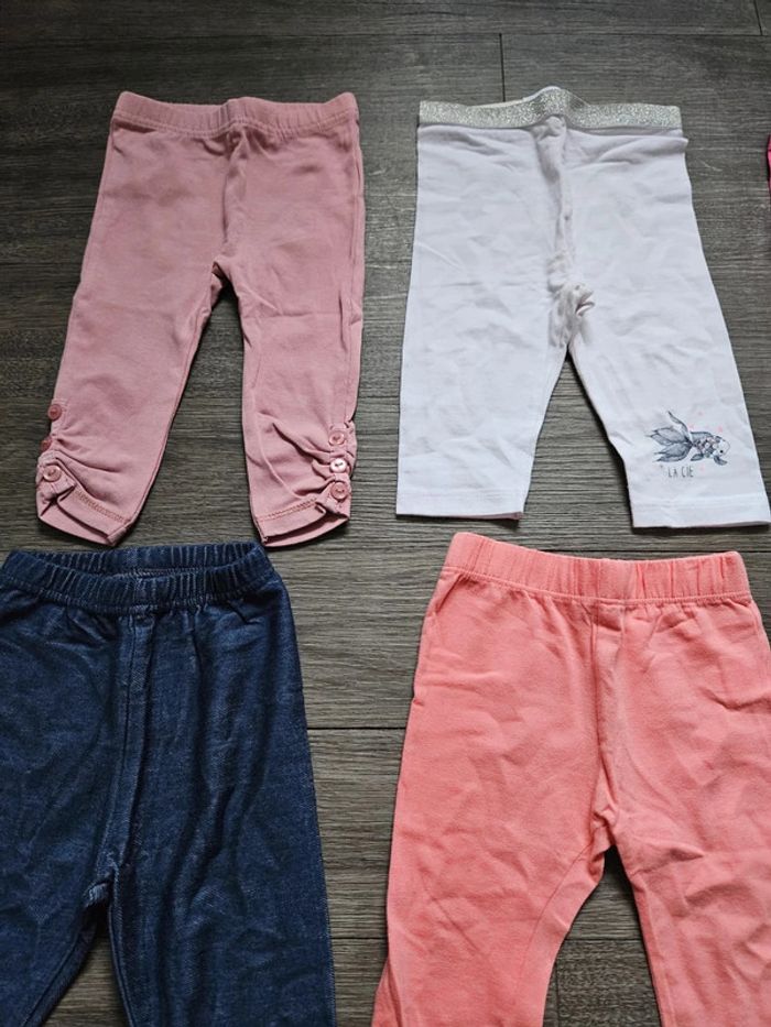Lot de 8 leggings taille 6 mois - photo numéro 3