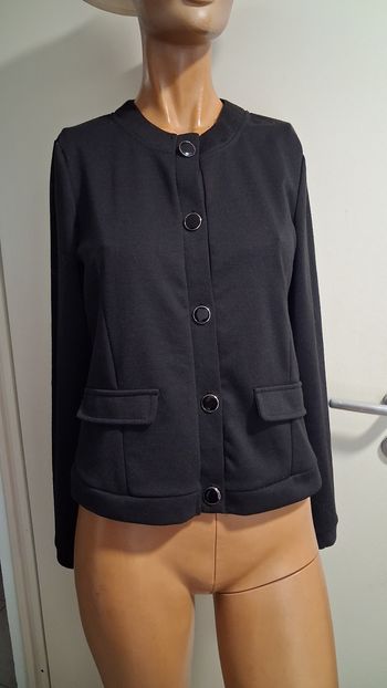 Veste noire courte boutons métalliques Must Have T38/40