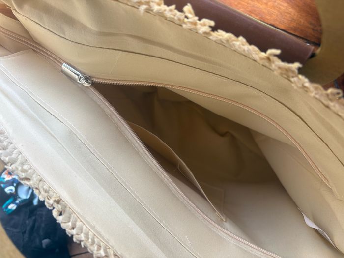 Sac imitation paille 44x34 cm - photo numéro 2