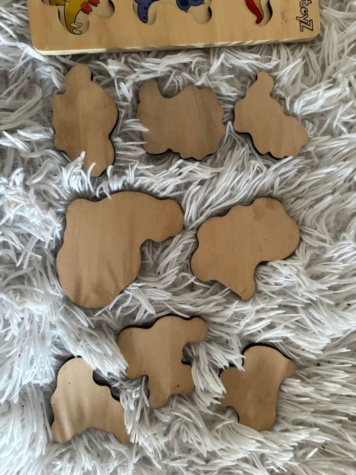 Puzzle en bois dinosaures - photo numéro 3