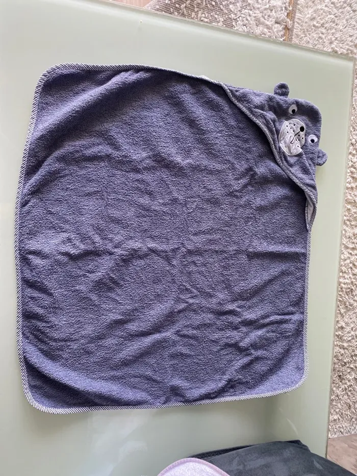 Lot de 3 capes de bain bébé /jeune enfant - photo numéro 4