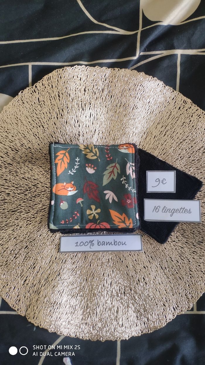 16 lingettes lavables neuf