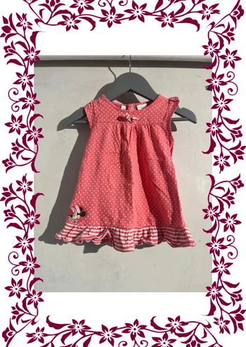 Robe à pois Minnie 6 mois