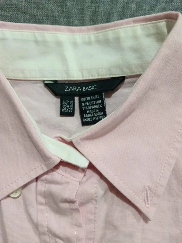 C48 chemise rose Zara M - photo numéro 3