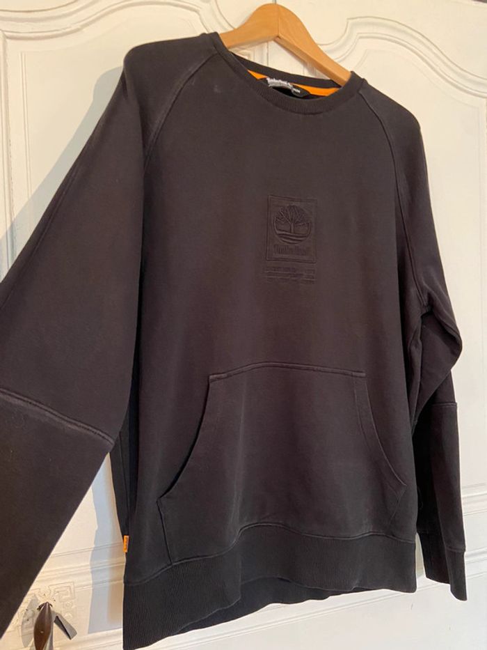 Sweat-shirt Timberland noir poche ventrale taille M - photo numéro 2