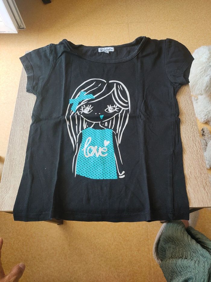 Lot de 12 pièces ( 10 tee shirt et 2 chemises)fille 8 ans divers marques d - photo numéro 13