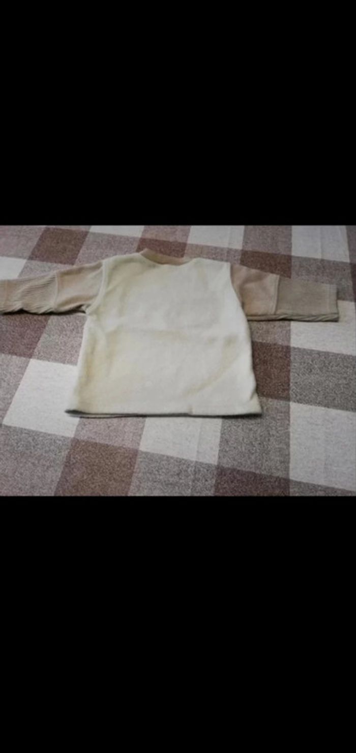 Pull manches longues écru Mini Gang 18 mois - photo numéro 3