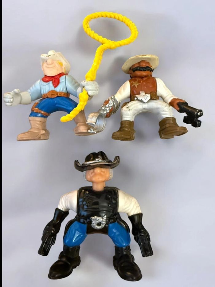 Lot de 3 figurines Fisher Price Great Adventures Western Town (1996) sur leurs chevaux - photo numéro 7