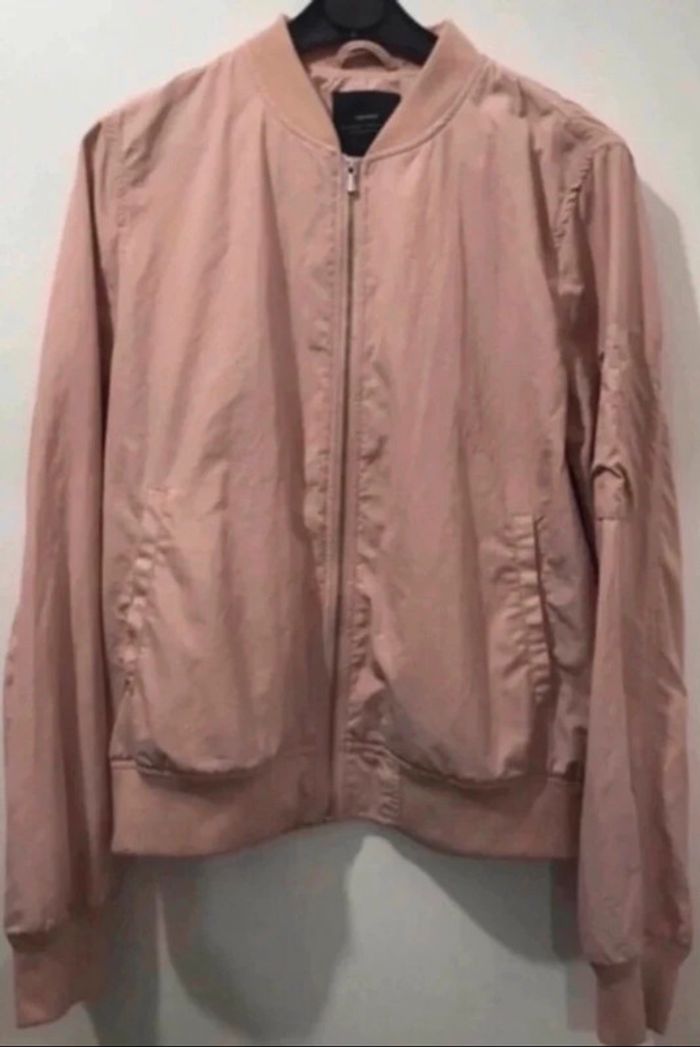 Veste aviateur femme Zara basic rose taille M