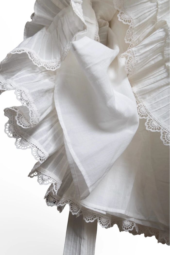 Robe blanche broderie anglaise et dentelle bohème Zimmermann Taille 36 - photo numéro 10