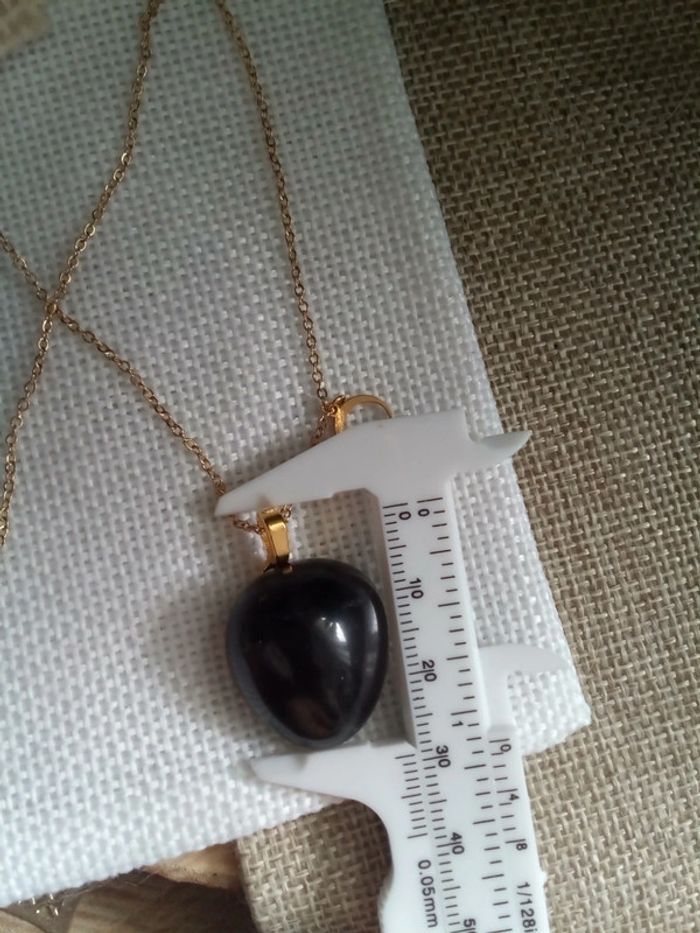 Collier en pierre de quartz fumé - photo numéro 2